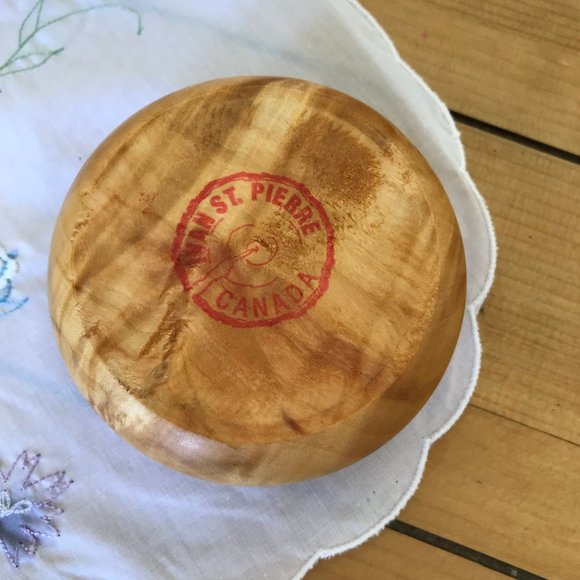 Hand Made Wood Candlestick Candle Holder Vintage Ivan St Pierre Canada 1.5" - Picture 5 of 5